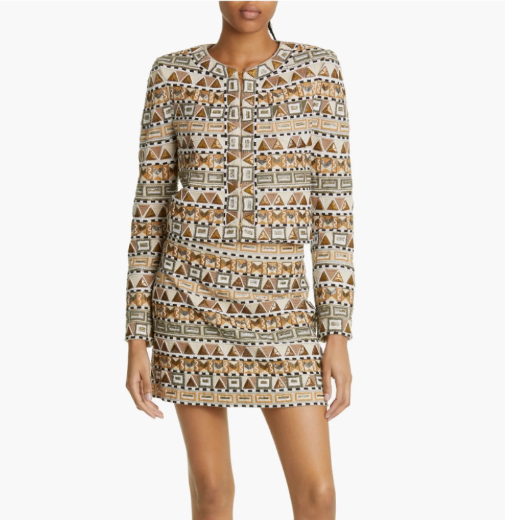 Nwt $898 Veronica Beard Daryl Embellished Jacket In Sizes 0 And 12!